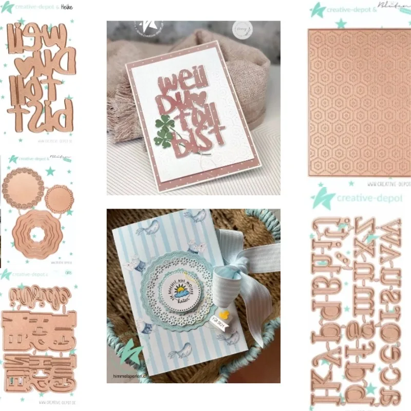 Plantillas de troquelado con motivos de tarjetas de felicitación, doilies y cupones, para decoración de álbumes de recortes y diarios, tarjetas de felicitación DIY y manualidades, novedad 2026