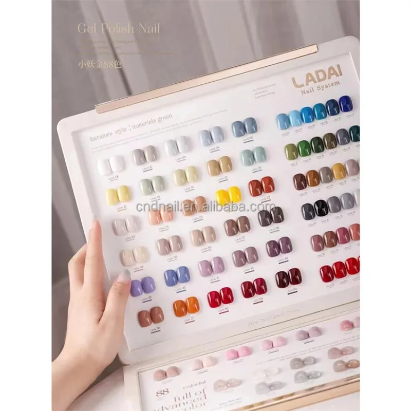 88 Colors Multicolour Nail Fel Nail Salon NonEoxic Uv Gel Nail Kit New Model 2024 Eco-Friendly Vegetable Glue