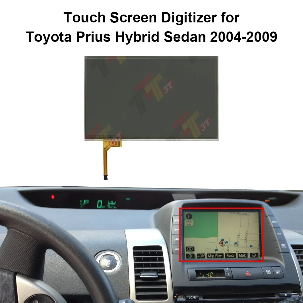 Display-Touchscreen-Digitizer für Toyota Prius Hybrid Limousine 2004-2009 – Detail 2
