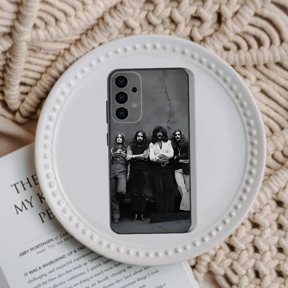 Custodia per telefono per Samsung Galaxy A73,31,32,72,41,53,52,71,22,5G,Nota,J7,8,9 B-Black Rock S-Sabbath Band Cover morbida nera