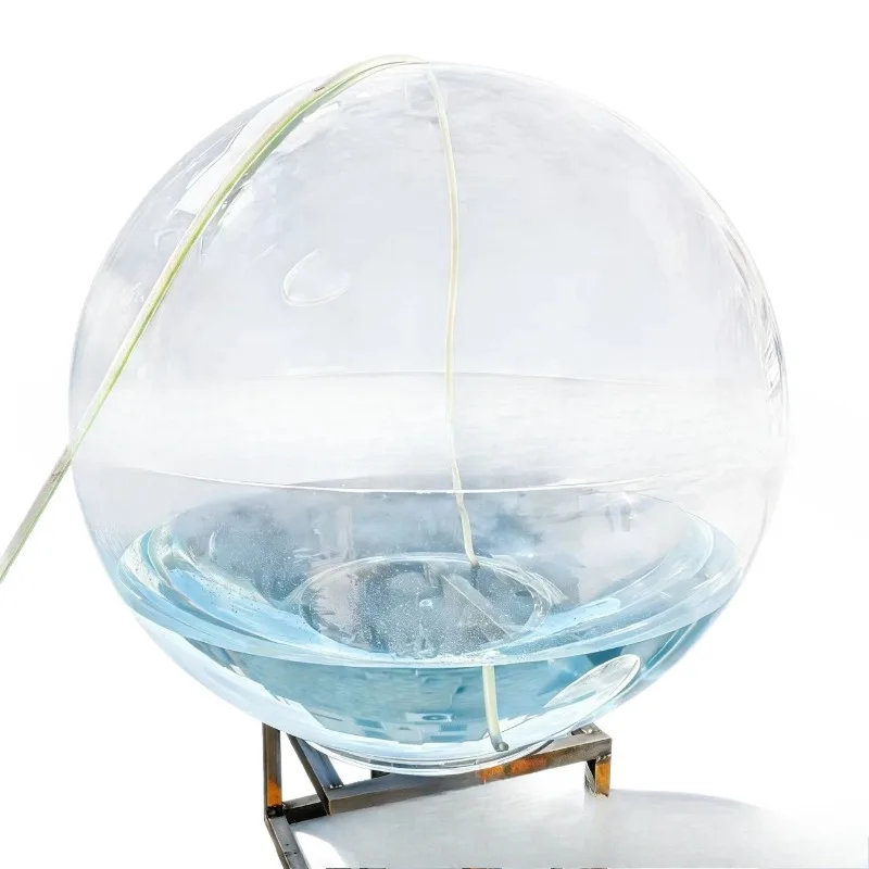 Transparent large ornamental fish tank, villa living room ecological landscaping aquarium