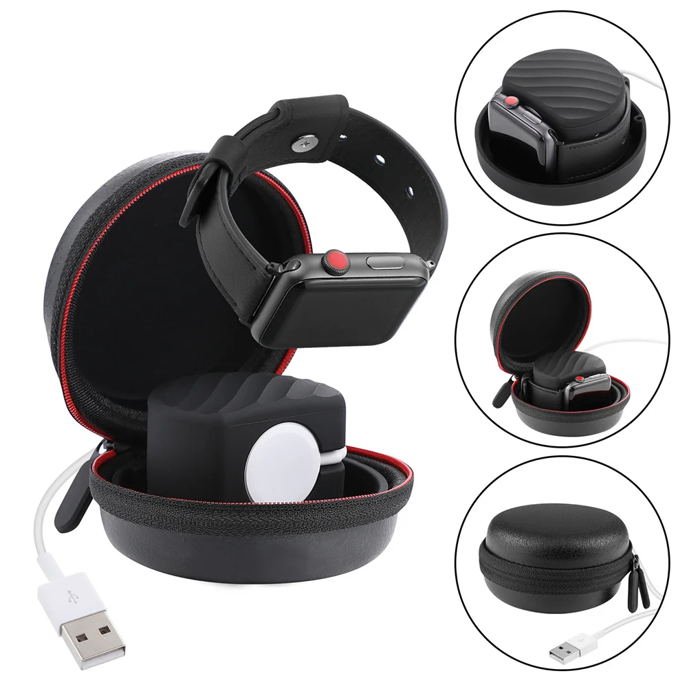 

Stand Case Eva Silicone Protective Charging Bracket Storage Pouch Zipper Built-In Cable Winder Holder Dock