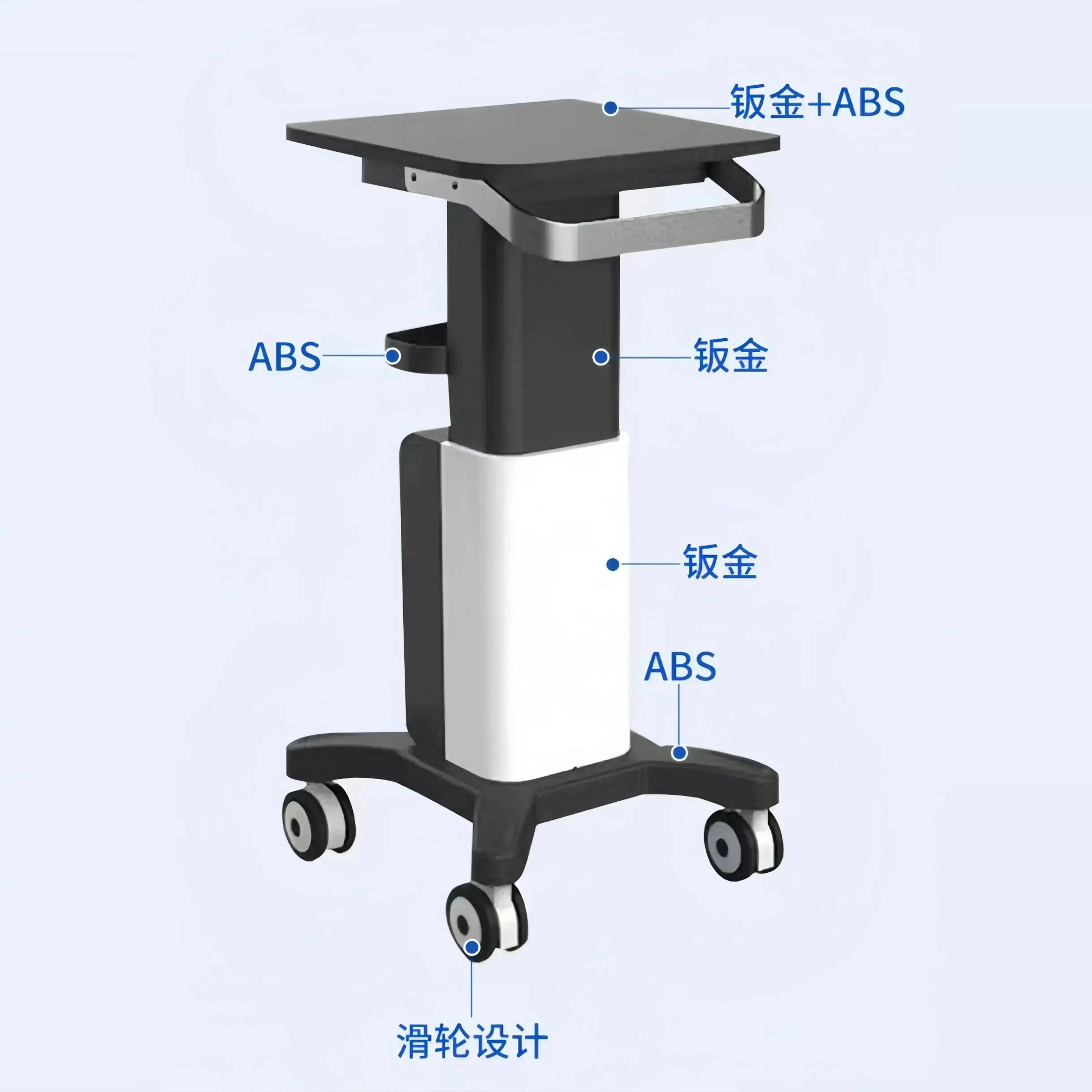 صالون تجميل صينية عربة متنقلة أداة عربة المهنية المنزلية متعددة الأغراض عجلات المنظمون عربات تصفيف الشعر بكرات #1