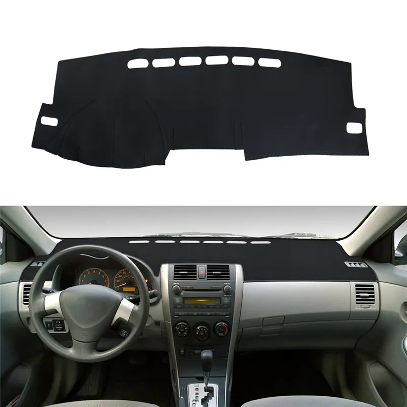 

Чехлы для приборной панели для Toyota corolla altis g10 2007 -2013, коврики для приборной панели, Нескользящие Коврики для приборной панели, детали интерьера, солнцезащитные козырьки
