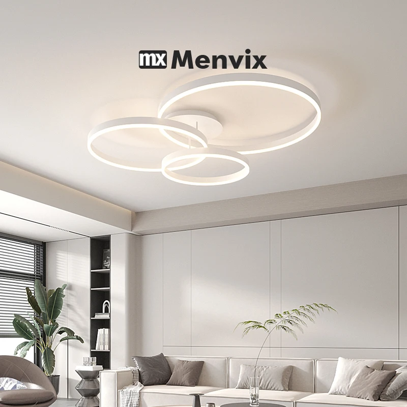 北欧クリエイティブラウンド家庭用 LED シャンデリア 3 色ランプモダンなスタイルの天井ランプ寝室のライトダイニングルームランプ