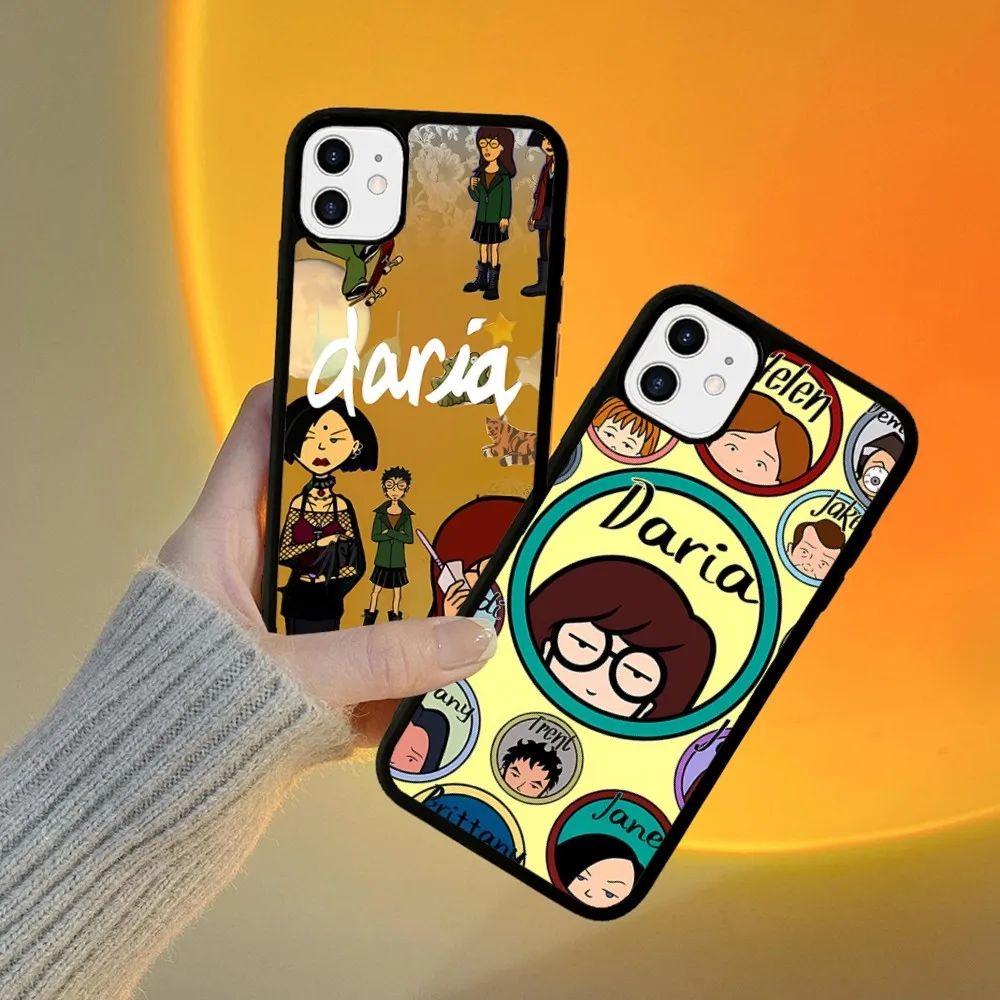 D-Daria T-The Series funda de teléfono de silicona PC + TPU para IPhone 11 12 13 14 15 16 Plus Pro Max