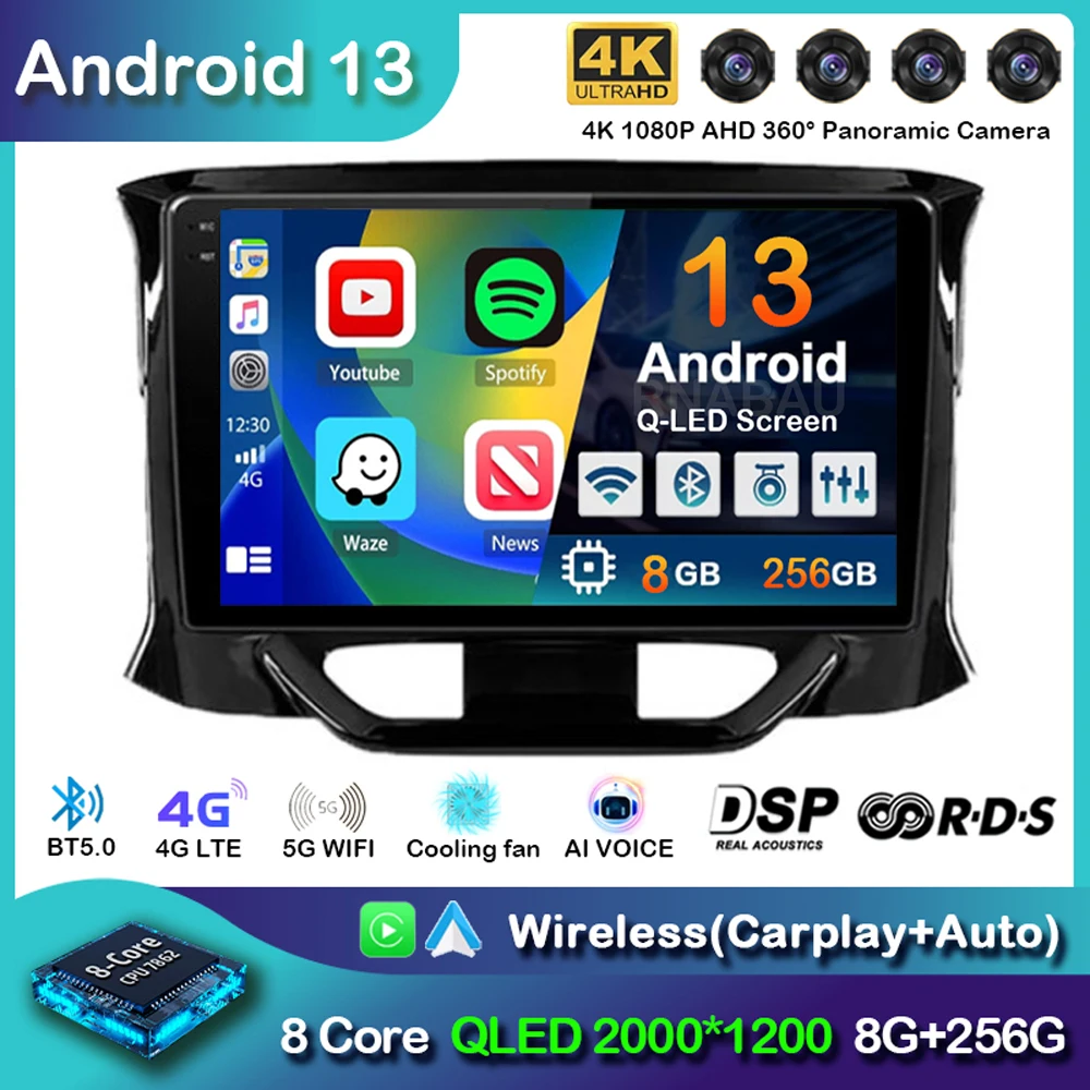 

Android 14 For LADA X Ray Xray 2015 2016 2017 2018 2019 Car Radio Navigation Multimedia Player Stereo GPS WiFi+4G Carplay+Auto