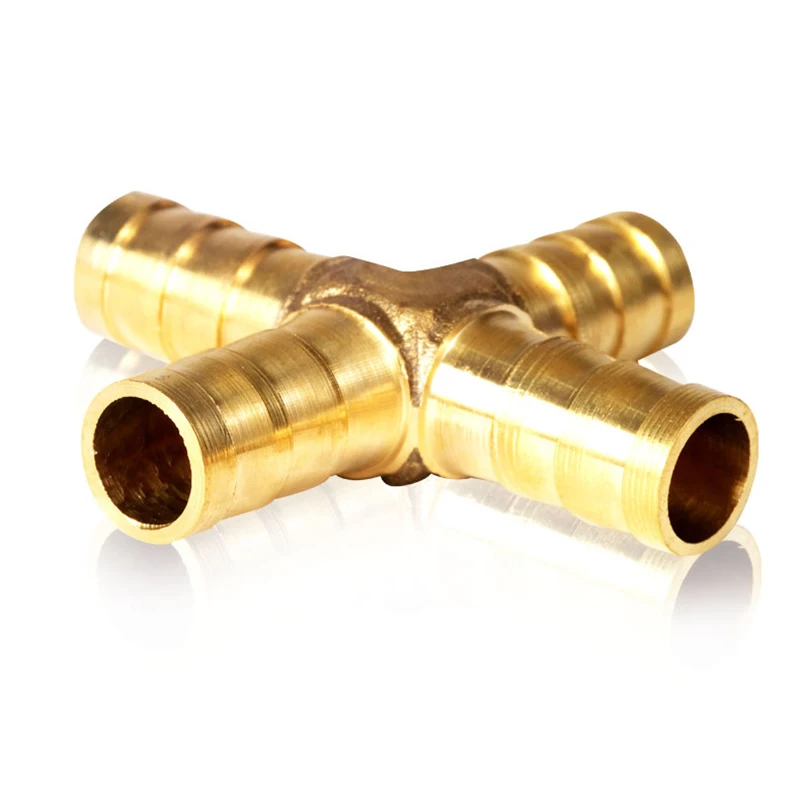 T X Y U Type Brass 4mm 6mm 8mm 10mm 12mm Splicer Pipe Fitting  Hose Barb Copper Barbed Connector Joint Coupler Adapter