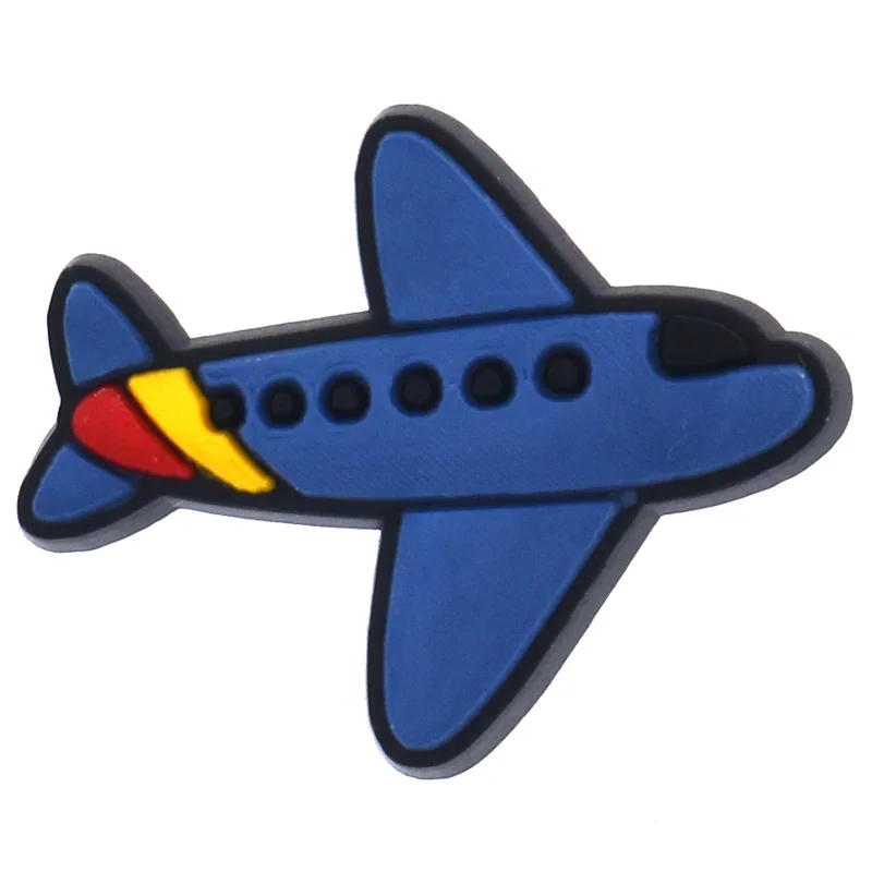 Plane Aircraft Shoe Charms for Crocs Accessories Kids Clogs Pins Boy Badges Men Jeans Women Decorations Buckle Shoes Accessories