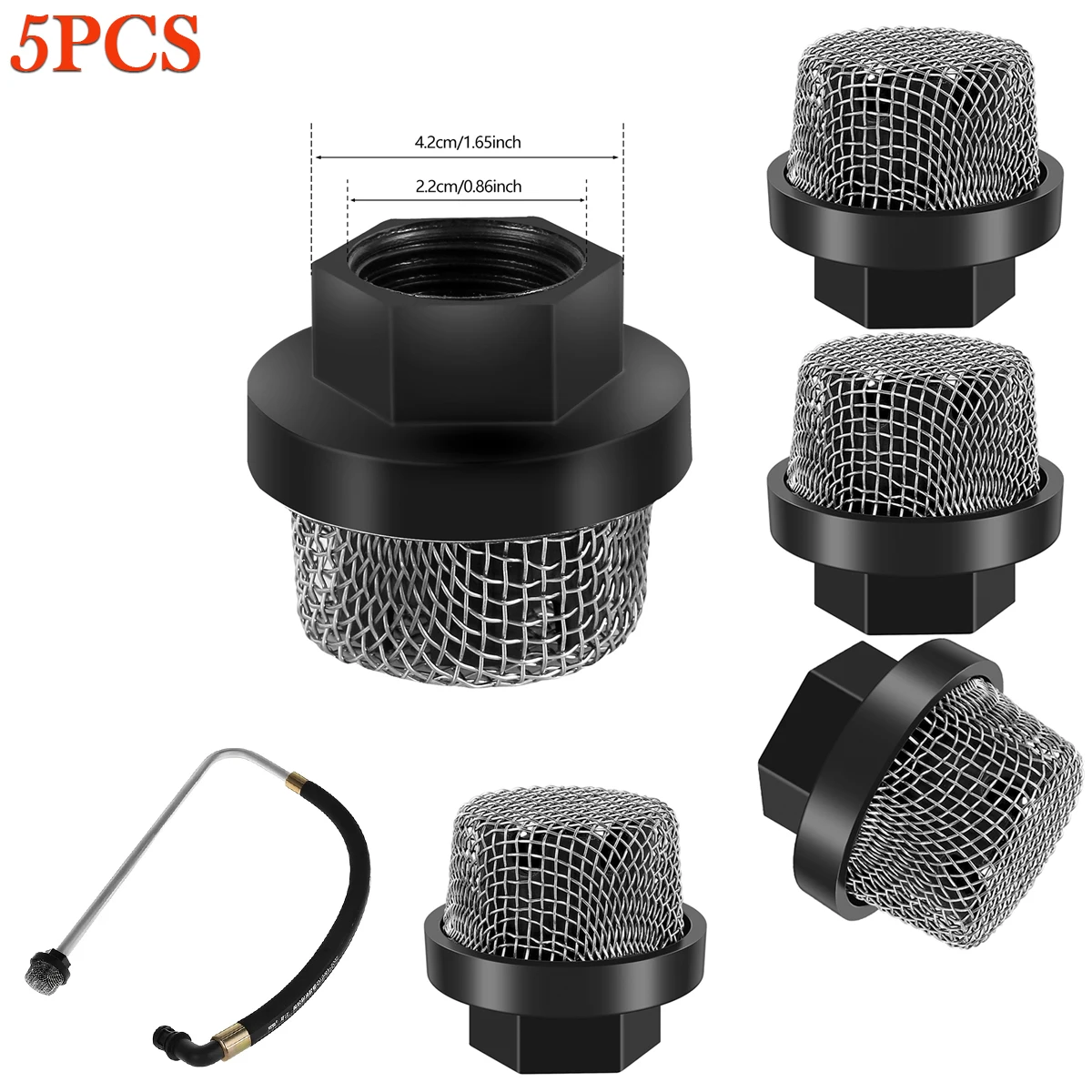 5PCS Sprayer Suction Hose Inlet Filter Strainer Spray Tool Pump Inlet Mesh Filter Compatible with 390/Ultra 395/495