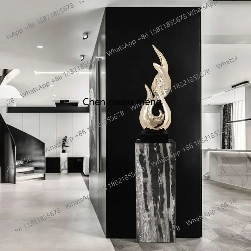 10 otel model room living room home entrance abstract ornament ornament electroplated resin ornament