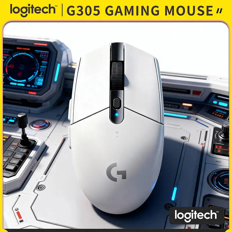 

Logitech G305 Gaming Mouse Wireless 12K DPI 6 Programmable Buttons Low Latency for PC Windows Esports Gamer