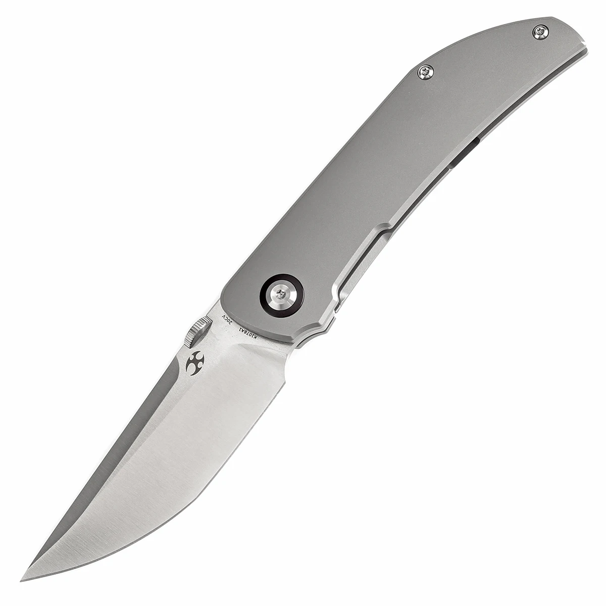 Kansept Tarkin K1078A1 Satin CPM20CV + Bead Blasted Titanium Matthew Christensen Designed Folding Knife for Outdoor Adventures