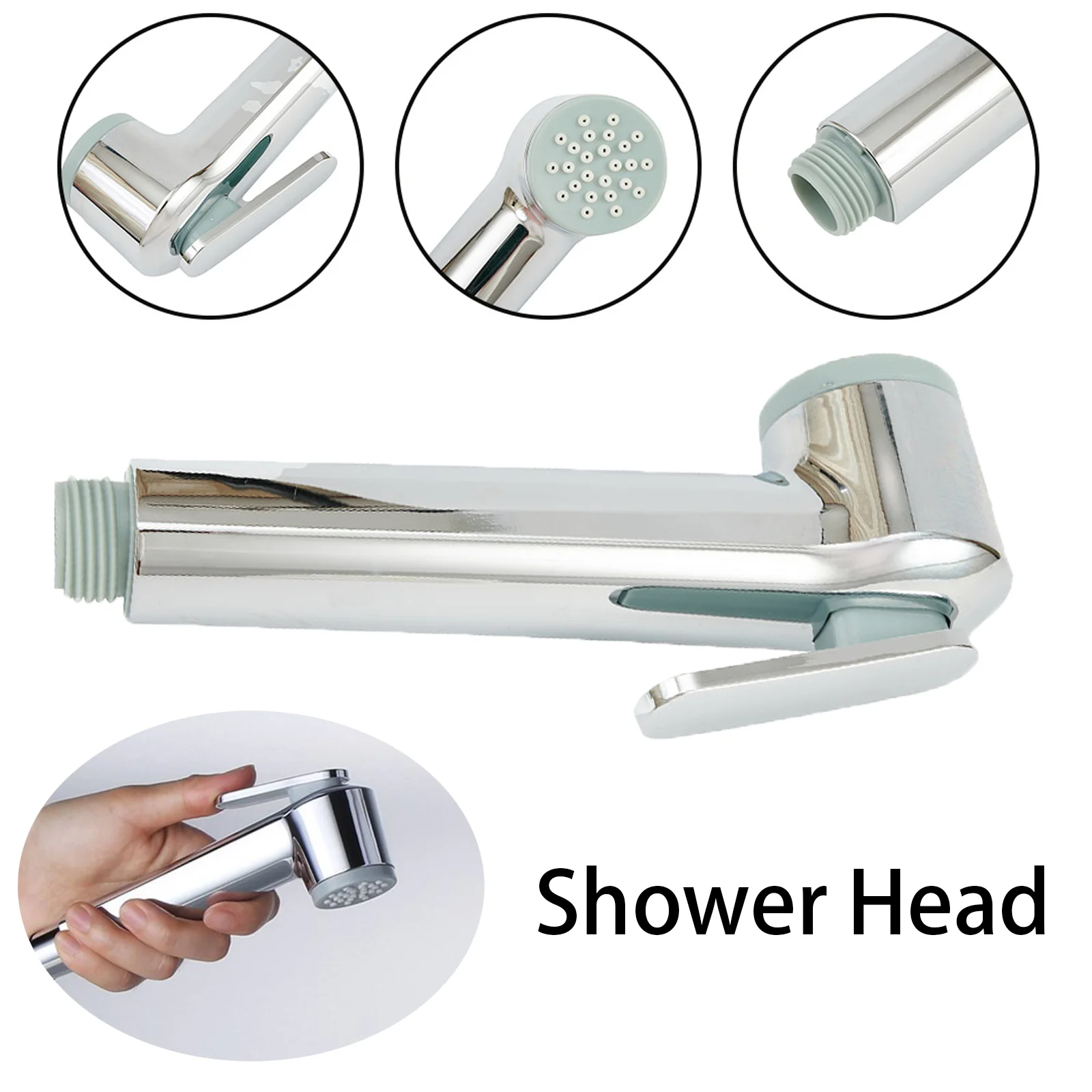 

Car Shower Head Waterproof Adjustable Shower Head Booster Washer For Car RV Boat Outdoor Campin Car ABS Chrome Shower Head