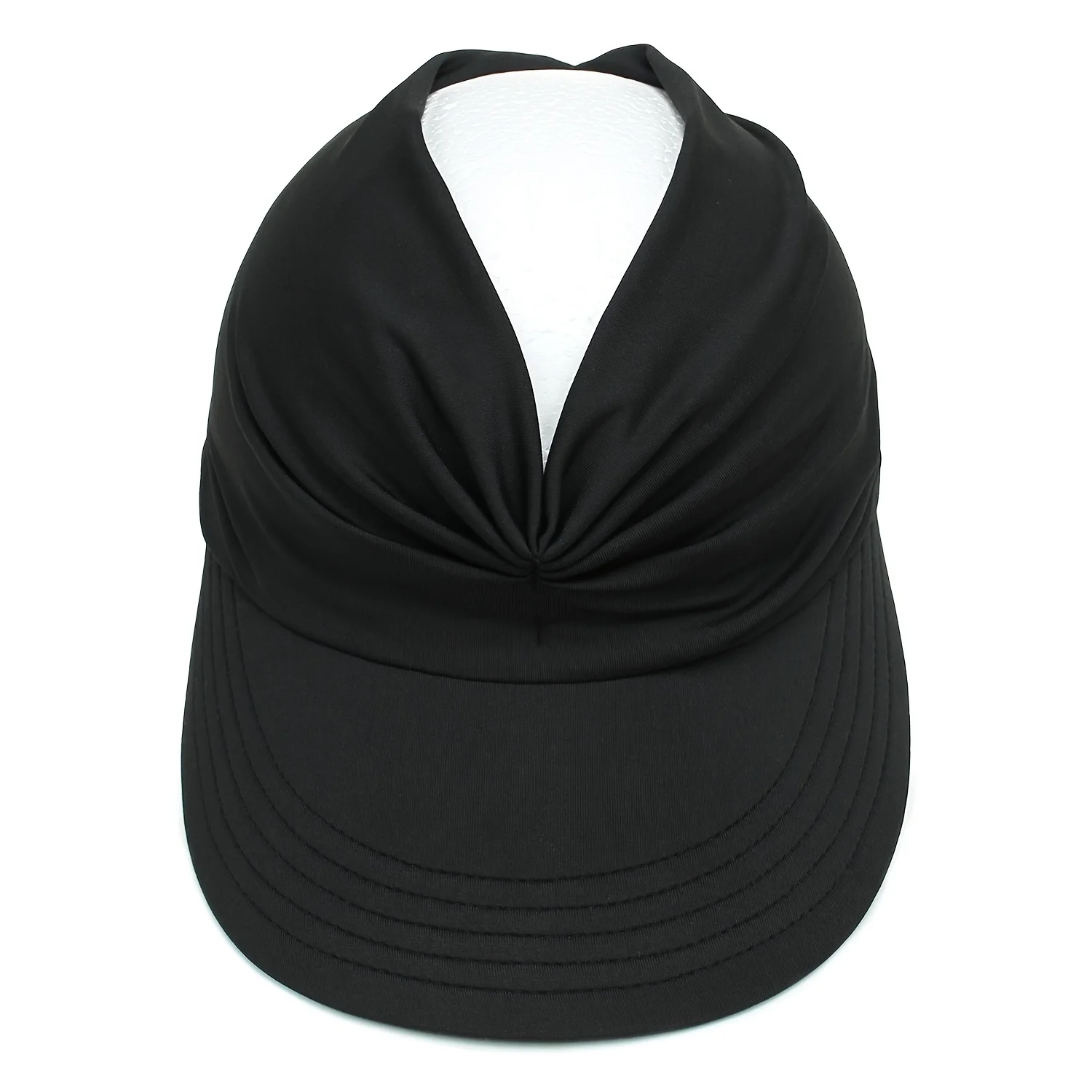 Sun Pleated Visor Hat - Foldable Beach Picnic Hat with UV Protection for Women