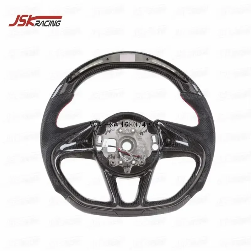 Wmwmnu JSK-2 Style Carbon Fiber Steering Wheel with LED for 540C 570S 570GT 600LT 2015-2018 Interior Accessories