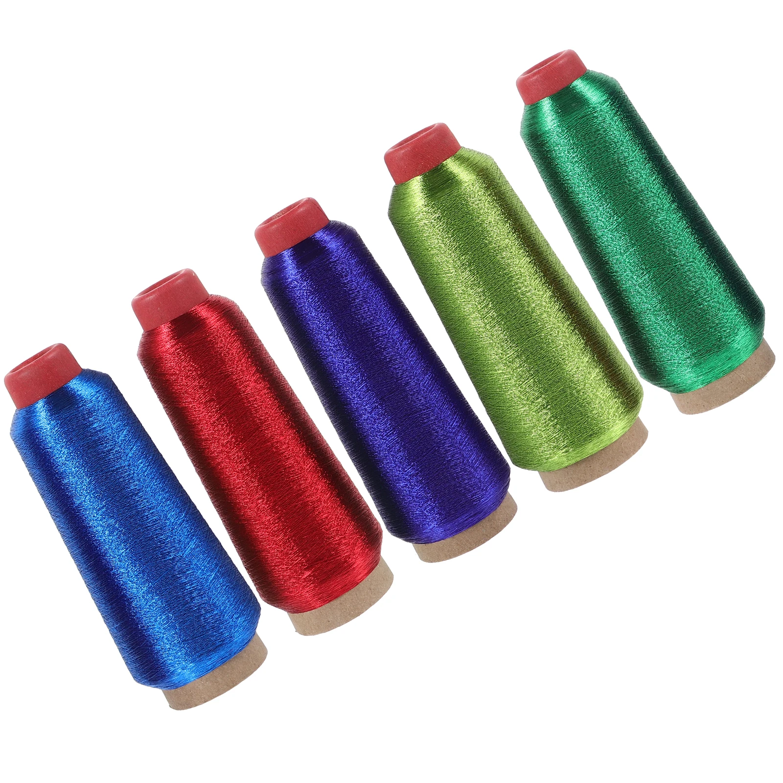 

5 Rolls Thread Embroidery All-purpose for Sewing Computer Threads Metallic Floss