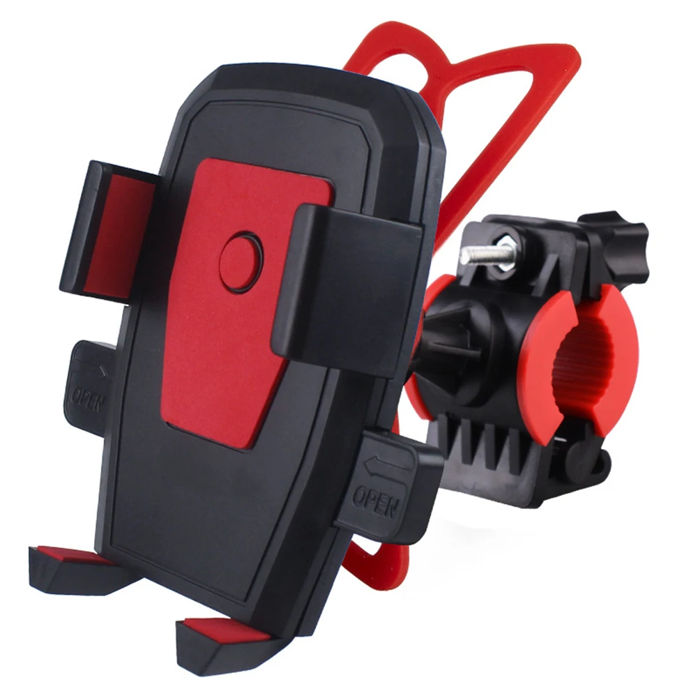 Rotatable Bike Phone Holder With Strap Self-Locking Shockproof Phone Holder For Cycling Riding