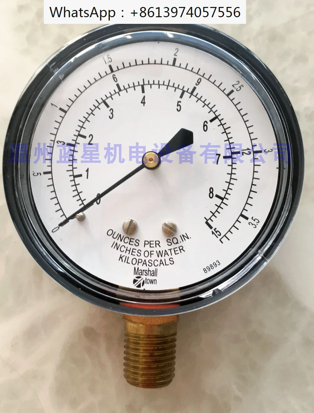 

G22709 Marsh alltown capsule micro pressure gauge, pressure gauge 8.6KPA 3.5KPA 3PSI 10, USA