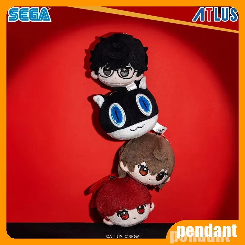 En stock: Llavero de peluche suave de Morgana de Persona 5 Royal de Sega Atlus, muñeco de peluche, colgante para bolso, juguete periférico de anime, regalo.
