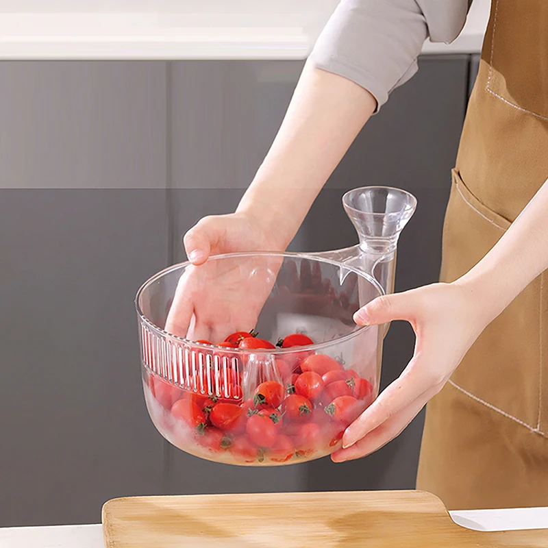 Unique Fruit Rinser: Automatic with Strainer, Perfect for Home Barbecue and Industrial Kitchen