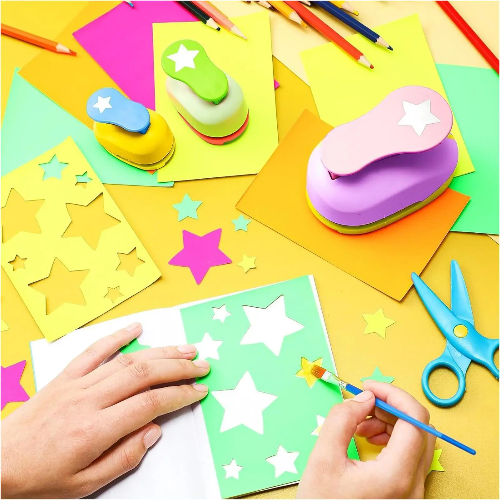 

Star Punch DIY Embossing Punches Scrapbooking Machine Paper Cutting Hole Punch labor saving Craft Hole Punch