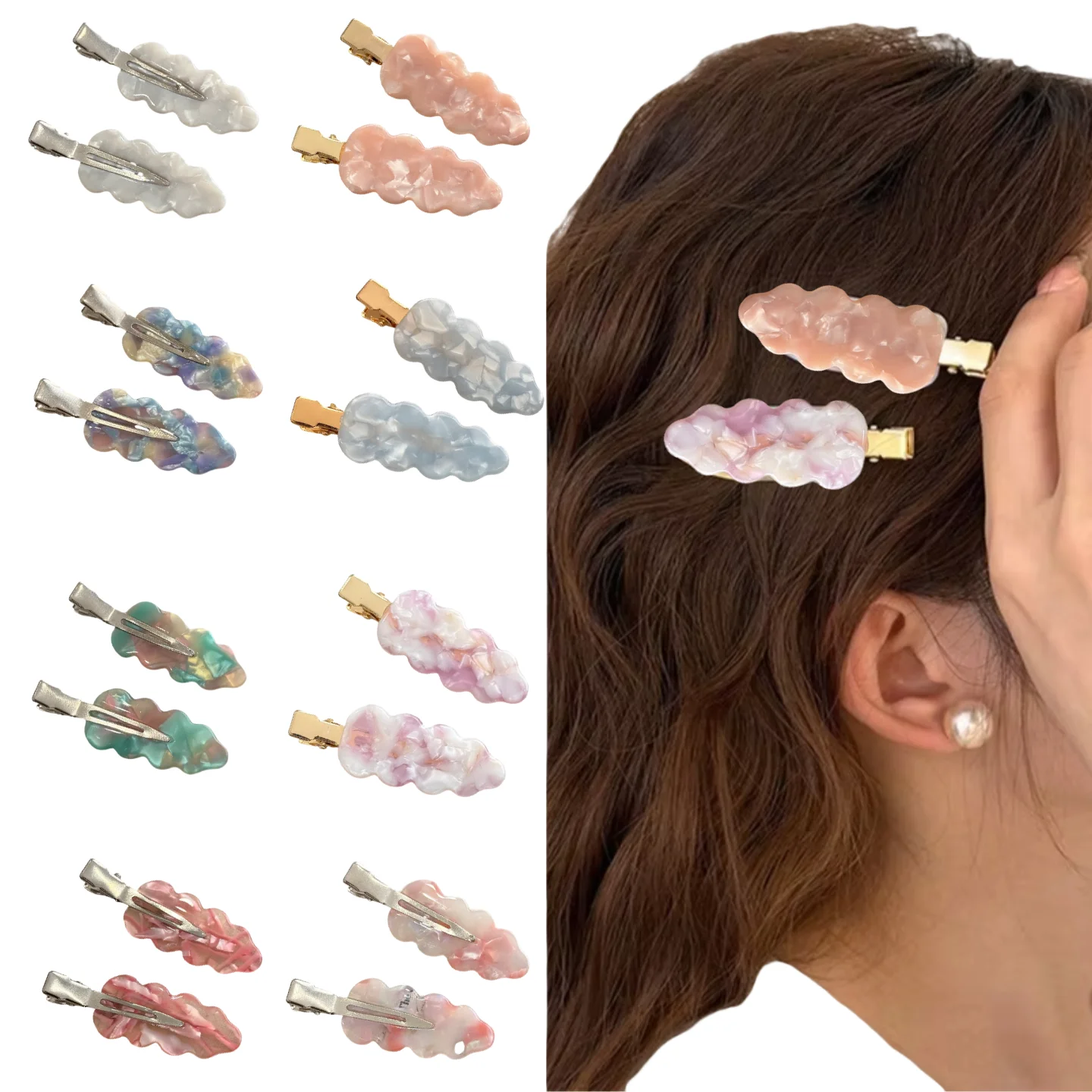 

Dowell Korean Style Hairpin Acetate Hair Clips Hair Styling Tools Women Accessories Girls Accessories
