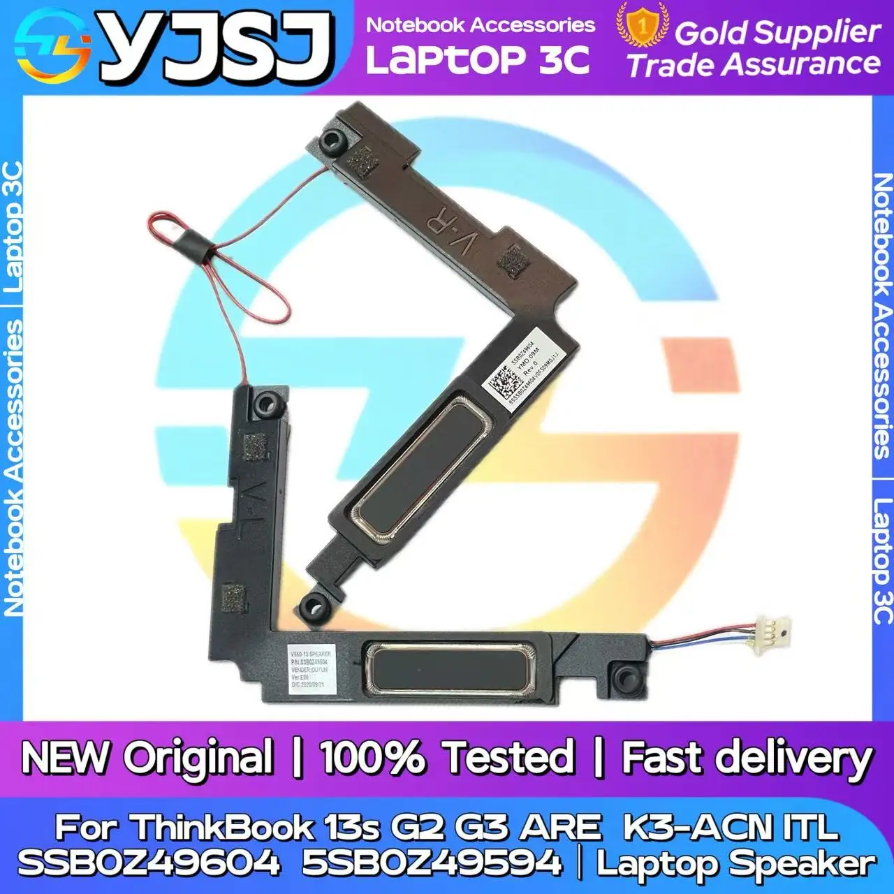 New Original Laptop Speaker For Lenovo ThinkBook 13S G2 ARE 20WC G2 ITL 20V9 G3 ACN 20YA built-in speaker horn audio 5SB0Z49594