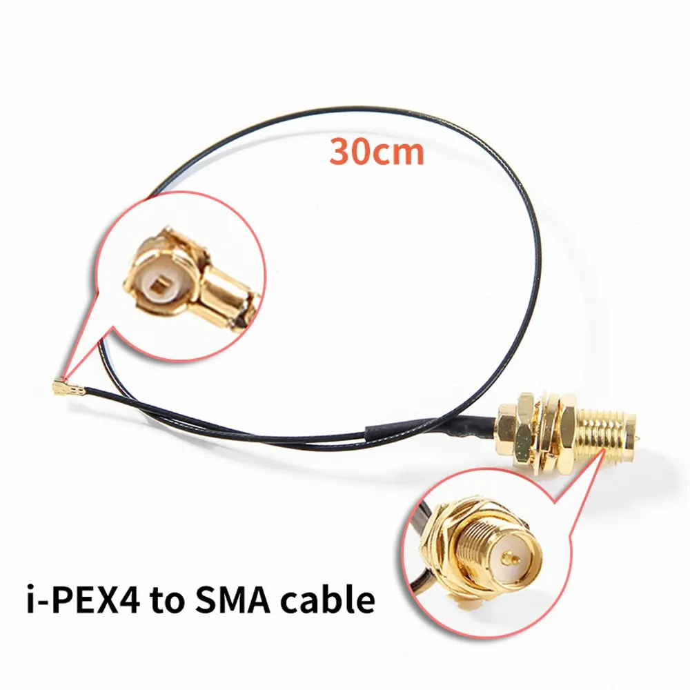 FENVI 2PcsX10Dbi Antenna Set AX210 NGFF WiFi Card 2.4/5GHz Dual Band M.2 MHF4 Extension Cable To Wi-Fi RP-SMA For AX210/AX200NGW