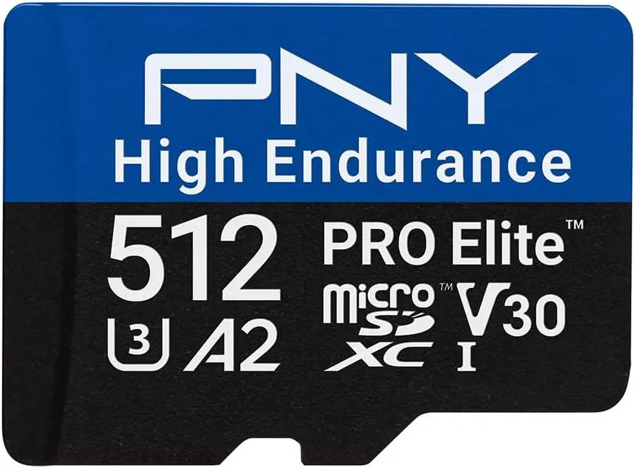 

512GB High Endurance microSDXC C10 U3 V30 A2 – 137.6K Hours, 100/90MB/s, 4K UHD, Dash Cam, Surveillance