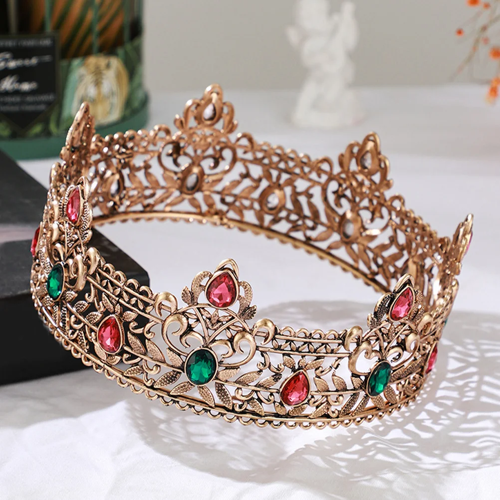 إكسسوار أزياء تنكرية للرجال من Gothic King Crown مثالي للاحتفال بعيد الميلاد والزفاف والذكرى السنوية والحفلات الراقصة