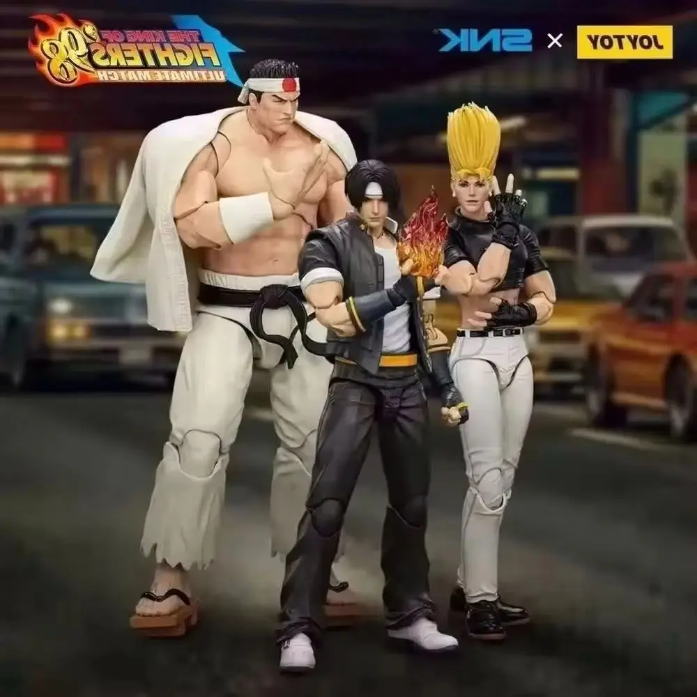 

JOYTOY Kyo Kusanagi Goro Daimon Benimaru Nikaido Фигурки Куклы Украшения Подарочная Коллекция Оригинальный SNK KOF 98UM Hero Team