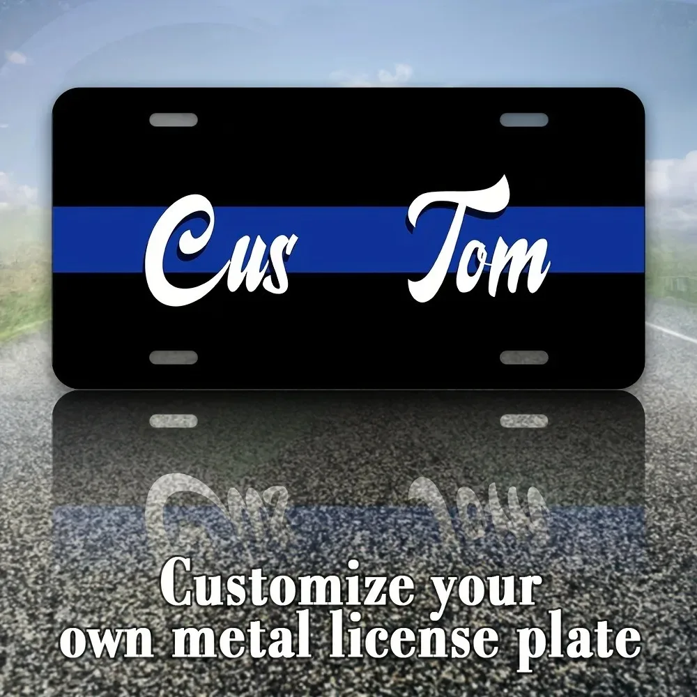 1PC 2D Flat Customizable Aluminum Plaque 6x12in 30×15cm, Waterproof Vintage Wall Sign, Decor Gift for Garage Bar Home Car