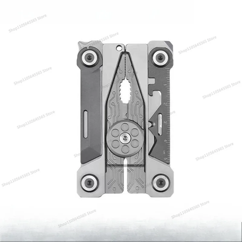 For EDC Tool Set Outdoor Knife Folding Knife 14 Functions Screwdriver Portable Tools