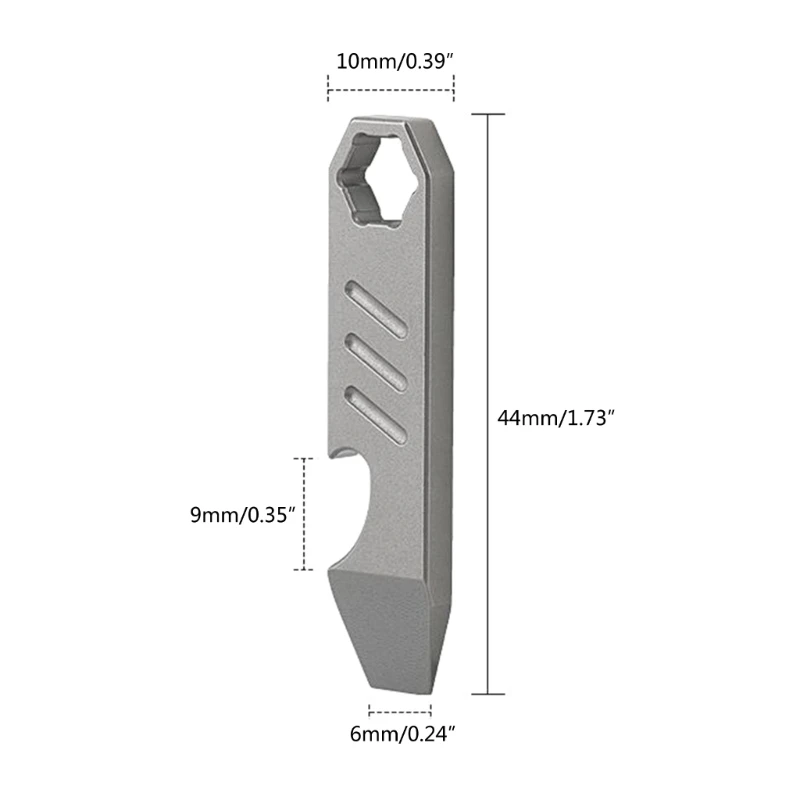 ポータブルチタン合金ツールキャンプ用屋外緊急ツール多機能