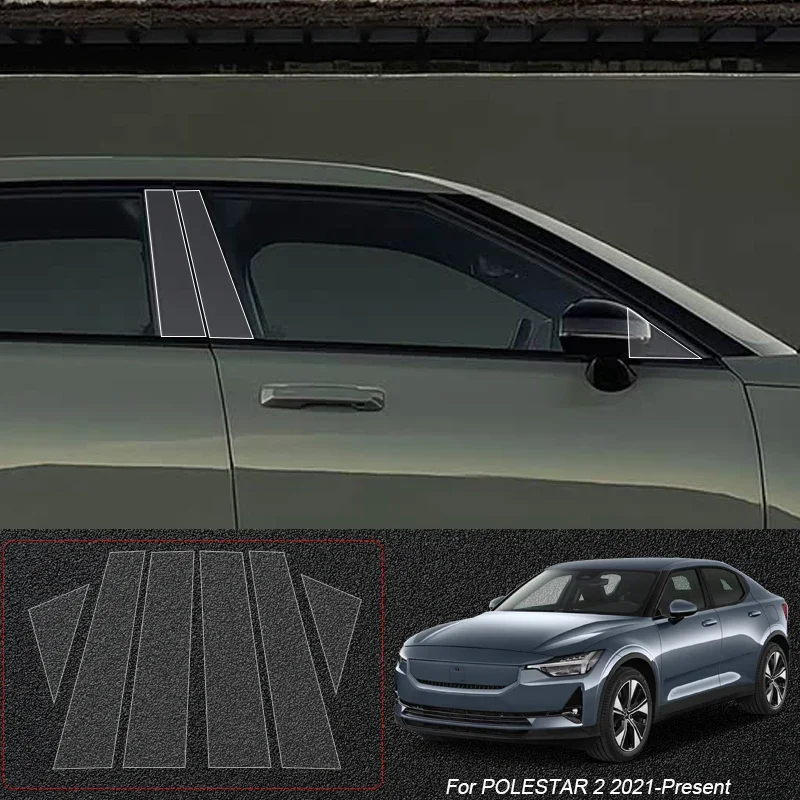 

B Pillar TPU Car Protective Film Auto Window Body Paint Anti-Scratch Sticker Exterior Accessories For POLESTAR 2 3 4 2021-2026