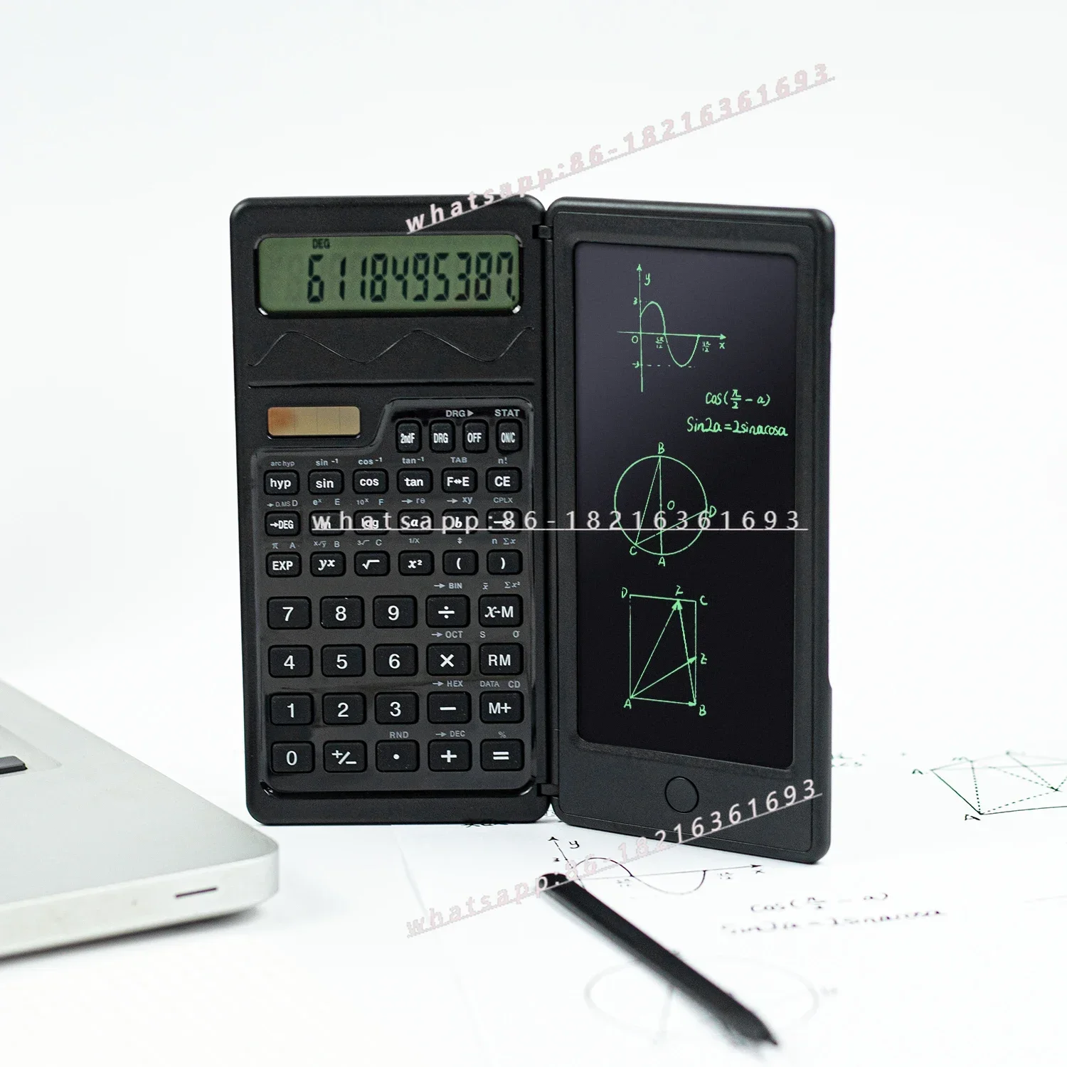 2006GOOD Solar Function Calculator Tablet Portable 10-digit Digital Display Computer