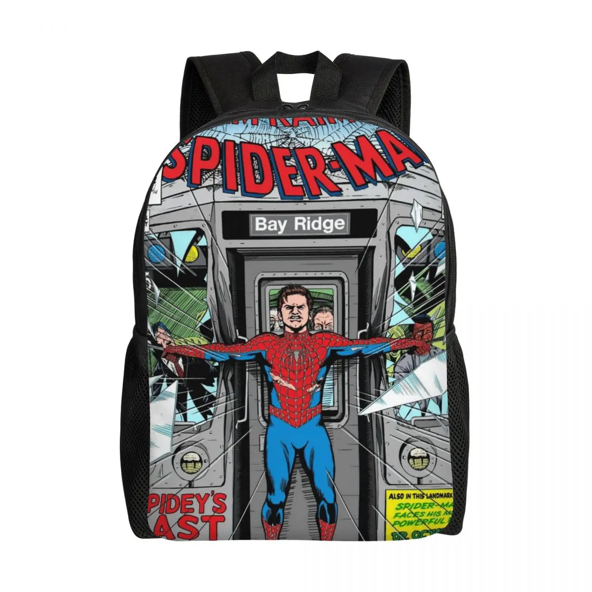 

Marvel Spider-Man Backpack, Women's Oxford Cloth Backpack, Men's School Bag, Travel Backpack, Laptop Backpack