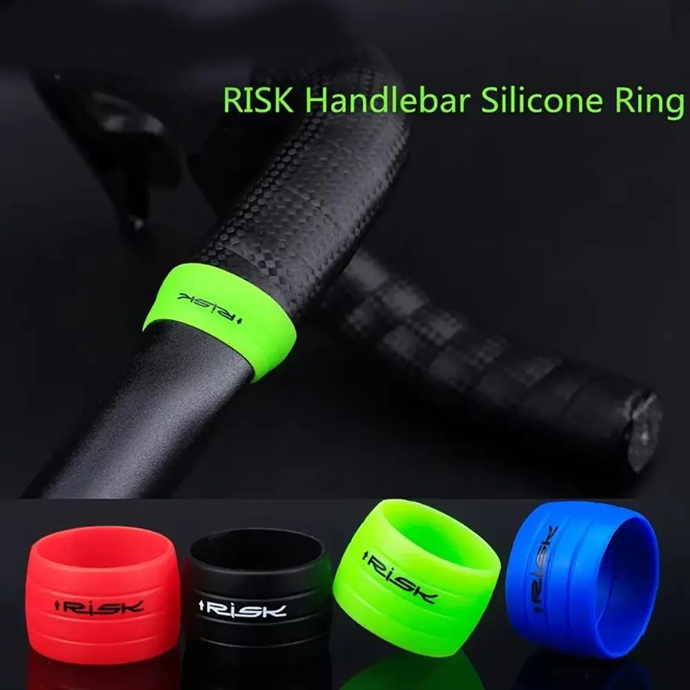 

1pair Non-slip Bike Handlebar Strap Fixing Lightweight Silicone Handlebar Tape Ring Universal Handlebar Tape plug