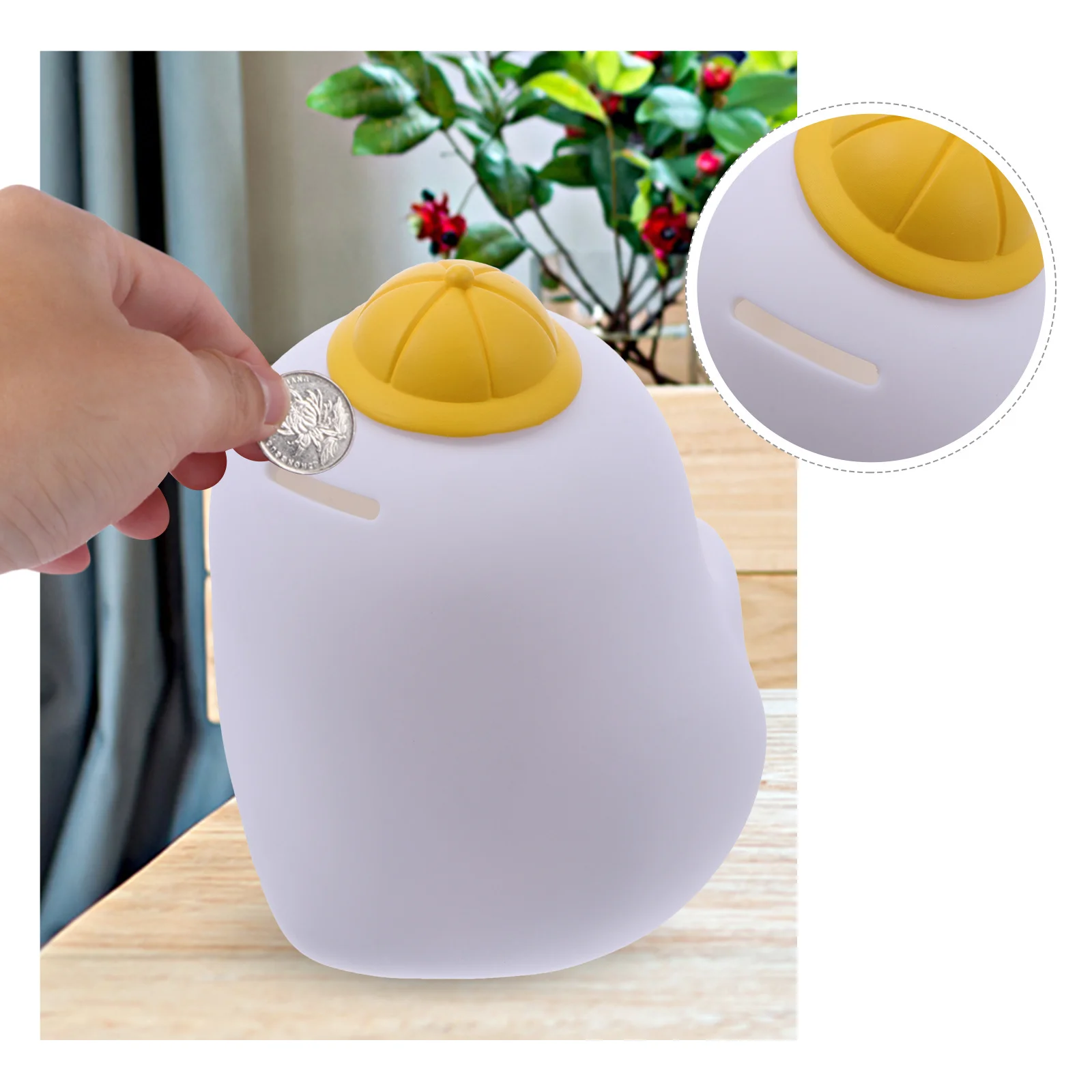 

1pc Anti-Slip Chick Piggy Bank Large Capacity Coin Storage Jar Desk Decoration For Kids Children Saving Pot New Year Gifts
