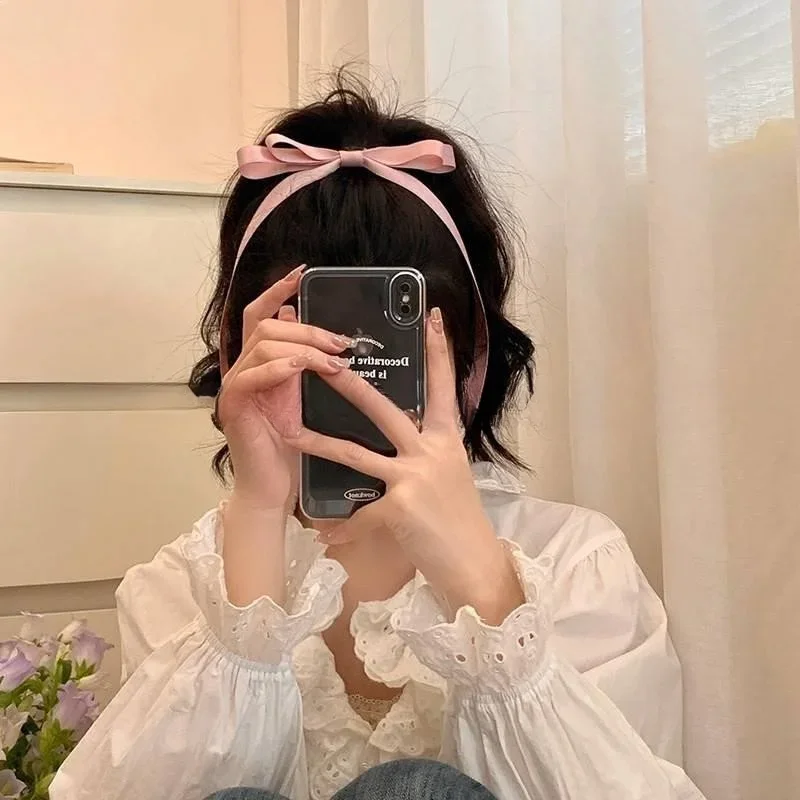 Neue farbige Satinband-Haarspangen, unverzichtbar für geflochtene Haarschleifen für Mädchen, modische lange Quasten-Haarspangen für Damen, Accessoires – Detail 5