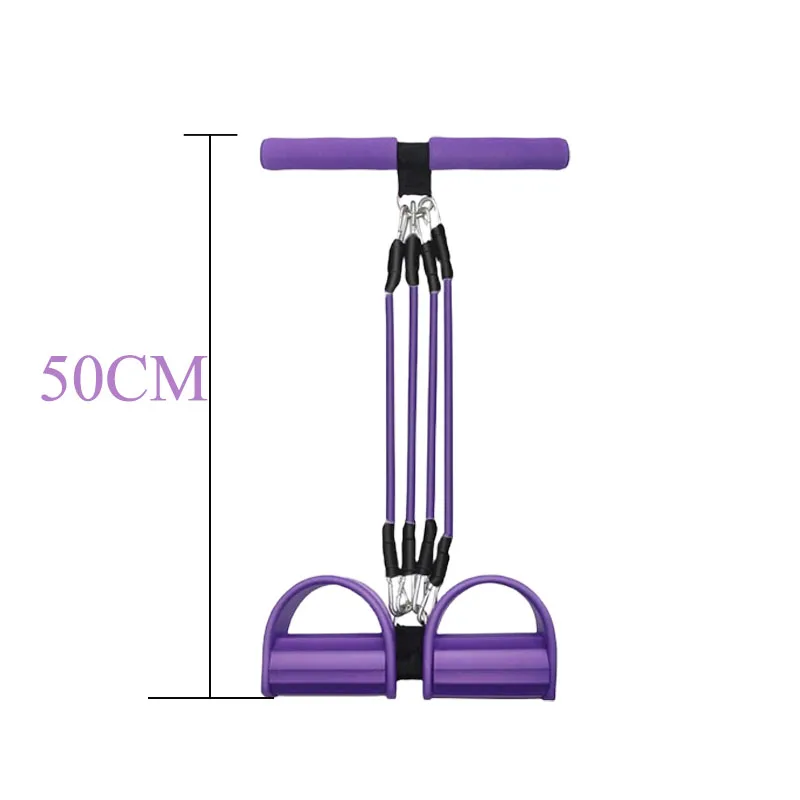 Multi Purpose TPE Resistance Band Ankle Handle Waist Arm Abdomen Stretch Trainer