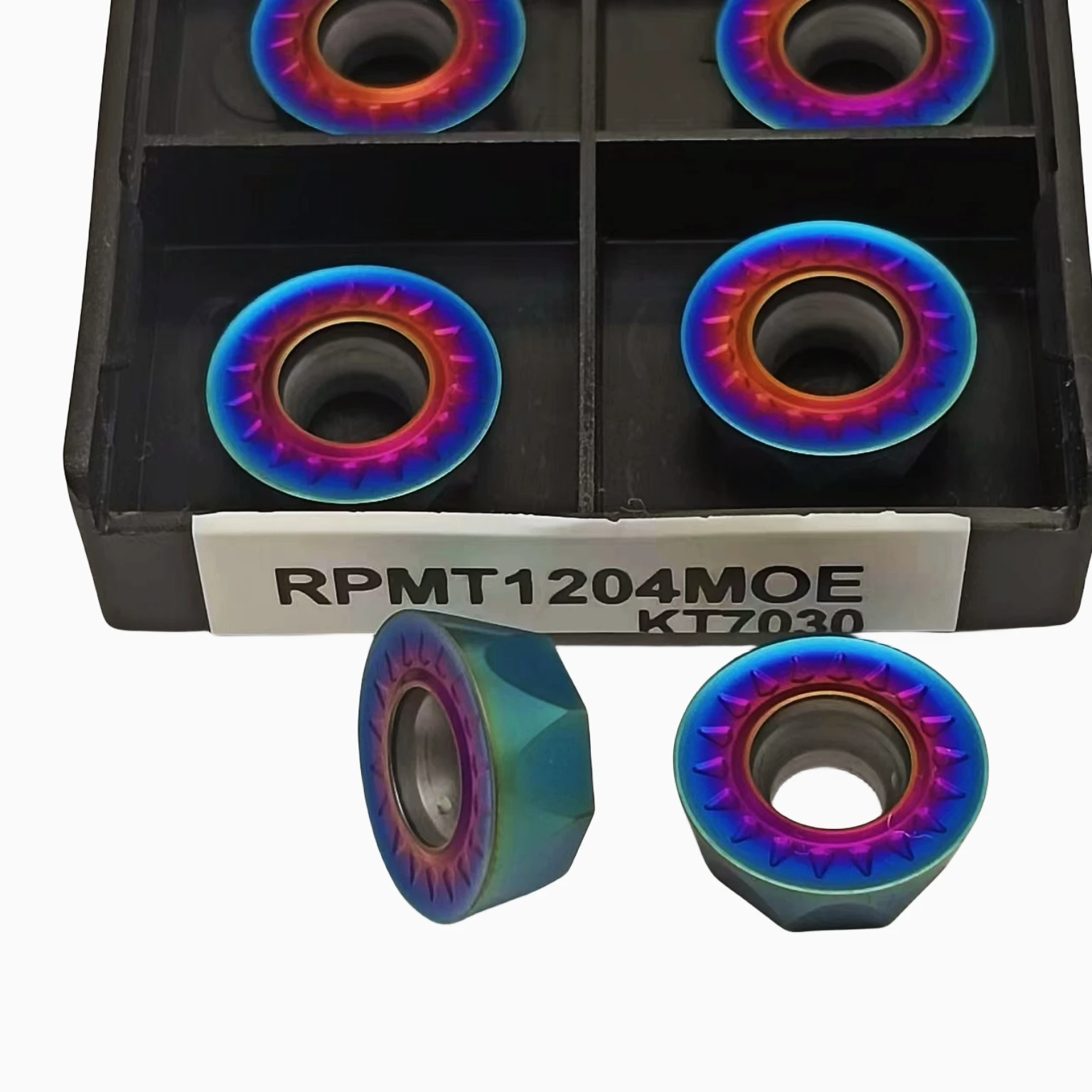 RPMT10T3MOE-JS RPMT1204MOE KT7030ของแท้ชิ้นส่วนเครื่องมือ mesin bubut CNC คาร์ไบด์แทรกเครื่องกลึงตัด