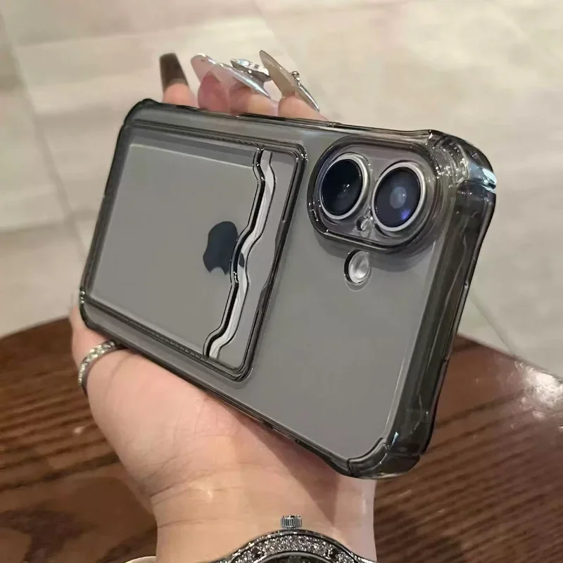 Für Vivo V50 Y19S Y04 Y03 Y28 Y36 Y27 Y100 Y200E Y17S V40 Lite V30 Pro Y16 Y02S Y22S Y35 Y02T Y21S Y21A Brieftasche Karte Klare Abdeckung