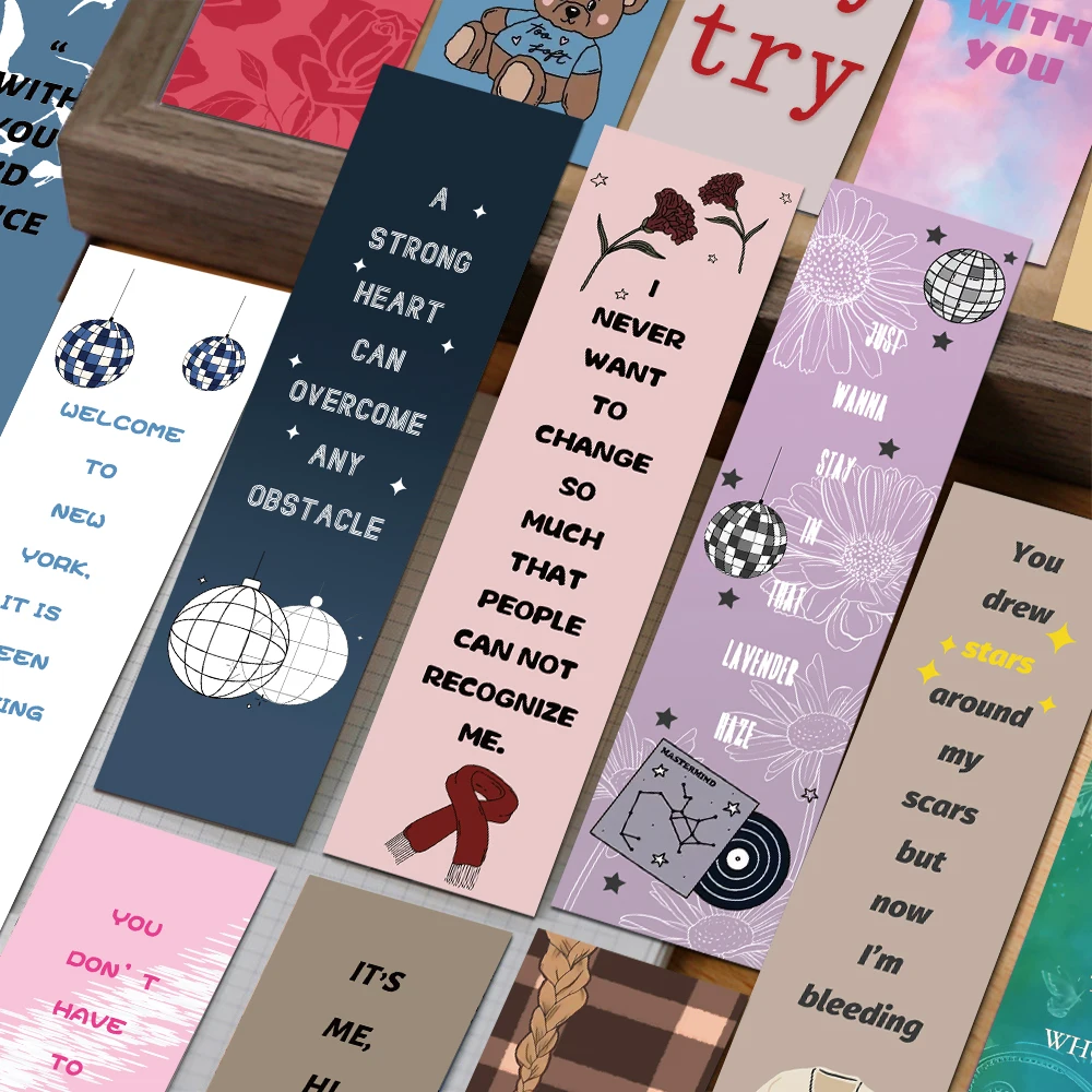 30 Stück Lesezeichen mit Musikthema, Leseseiten, Bücher, beschriftet, für Studenten, Schreibwaren, DIY, ästhetische Lesezeichen, kreative Geschenke