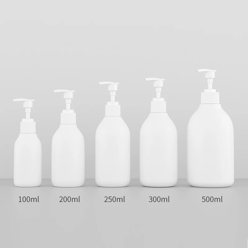 

5/10/20PCS 100ml 200ml 300ml 500ml Empty Refillable Plastic PE Bottle With Pump Dispenser Shampoo Shower Gel Cosmetic Container