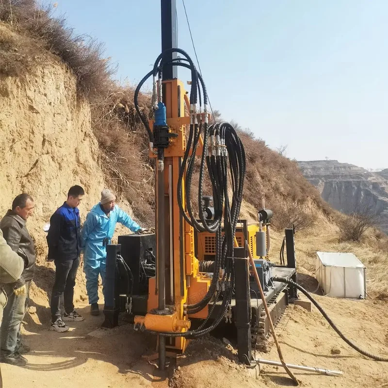 Fully Hydraulic Core Drilling Rig Customized Soil Rock Sampling Geological Prospecting Crawler Drill Rig