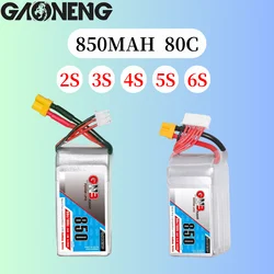 Gaoneng GNB 850mAh 2S 7.4V 3S 11.1V 4S 14.8V 5S 18.5V 6S 22.2V  80C Lipo Battery With XT30 Plug for RC FPV Racing Drone