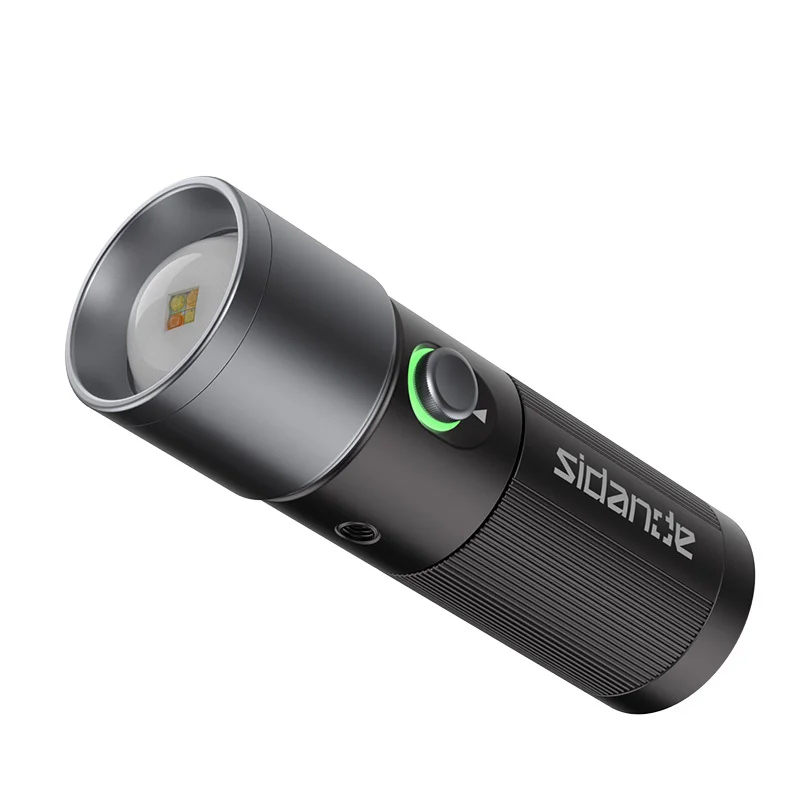 

SIDANDE 10W Rechargeable Flashlight With 4-Hour Full-Power Output Four Color Projection 8400mAh Built-In Battery