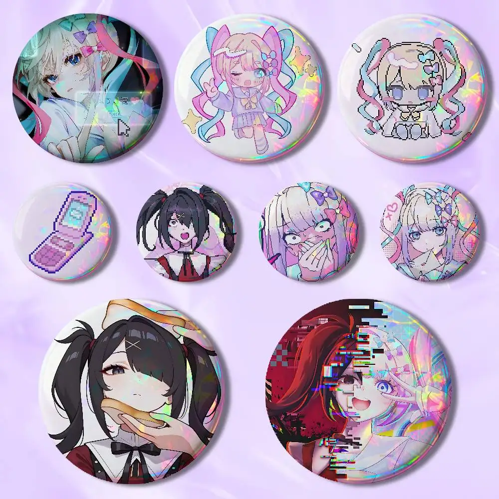 

N-Needy Streamer O-Overload Custom Badges 75mm 44mm 25mm Brooch Backpack Hat Enamel Pins Accessories Toys Gifts